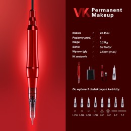 VK4501 - pen, dispositivo per trucco permanente e mesoterapia