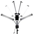 Lampada doppia LED per trucco, ciglia, tatuaggio, foto + treppiede