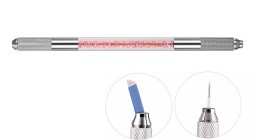 Penna bilaterale con zirconi per microblading - metodo a piuma
