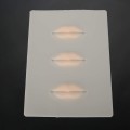 Pelle siliconica 3D - 3 pezzi. Labbra più carnose - per esercitarsi con il trucco permanente