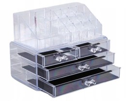 Supporto, organizer cosmetico per pigmenti, rossetti, pennelli, penne -O8
