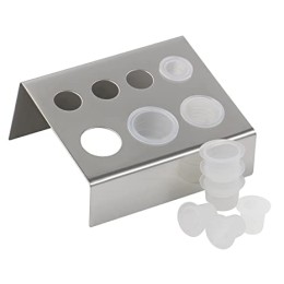 Supporto per 7pz contenitori per pigmento, coloranti - due colori