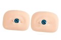 Occhi realistici in silicone 3D per esercitarsi - 2 pz.