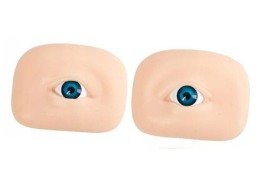 Occhi realistici in silicone 3D per esercitarsi - 2 pz.
