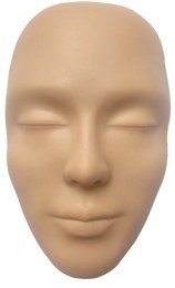 Faccia in silicone per esercitarsi