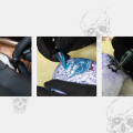 Teschio in silicone 3D per esercitarsi con tatuaggi e piercing - ottima qualità