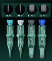 Cartuccia Thunder Green con membrana - HAWK per Cheyenne, Mast, P30, Equalizer - per tatuaggio/trucco permanente
