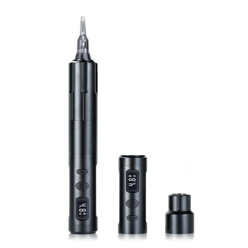 Biomaser K6003 - penna con due opzioni di alimentazione per tatuaggi, pigmentazione, per cartucce Hawk
