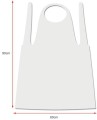 Grembiule in plastica 60x90 cm - 10 pz