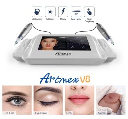 Artmex V8 + 10 cartucce e opzione set con pigmenti di formazione Biomaser - dispositivo per trucco permanente e mesoterapia