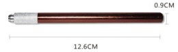 Pen in acciaio colore bronzo/oro antico